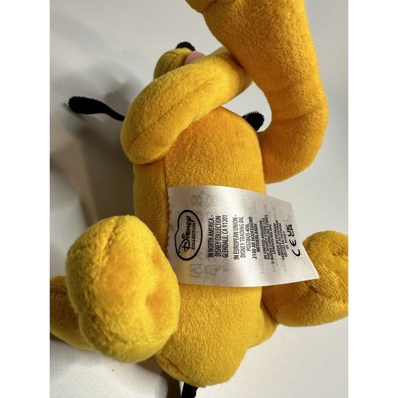 Disney Pluto Stuffed Animal Good Condition Mickey Mouse Fab5 Plush 7" - Picture 6 of 7